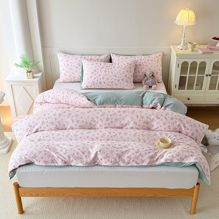 91家纺网 家纺一手货源 找家纺 家贝爱 2026新款云感棉单被套被套单件 花笺小兔