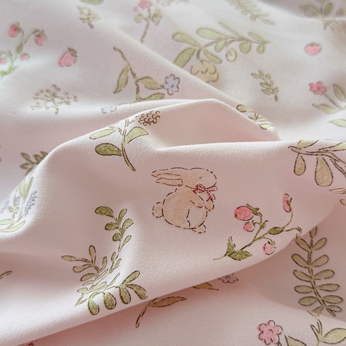 91家纺网 家纺一手货源 找家纺 家贝爱 2026新款云感棉单被套被套单件 花笺小兔