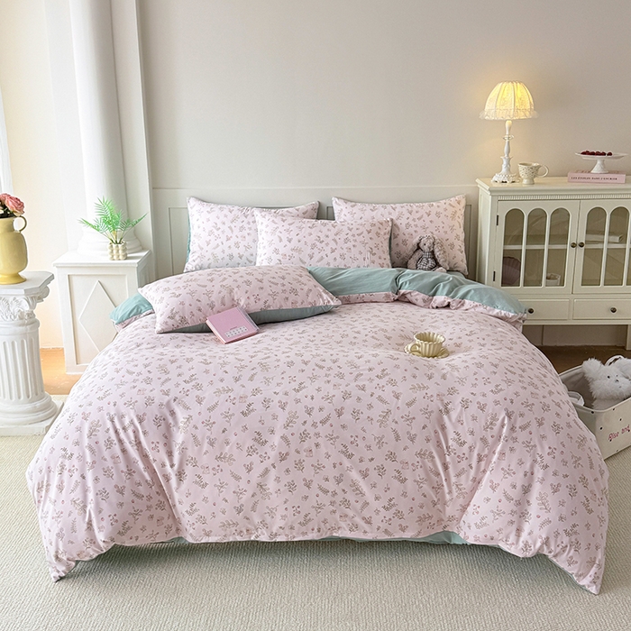 91家纺网 家纺一手货源 找家纺 家贝爱 2026新款云感棉单被套被套单件 花笺小兔