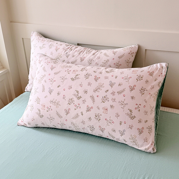 91家纺网 家纺一手货源 找家纺 家贝爱 2026新款云感棉单被套被套单件 花笺小兔