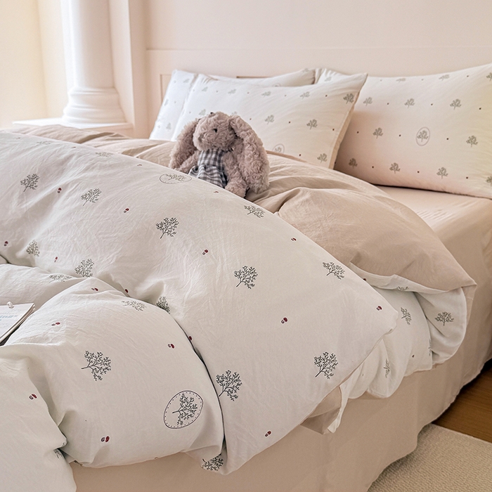 91家纺网 家纺一手货源 找家纺 家贝爱 2026新款云感棉单被套被套单件 相思树