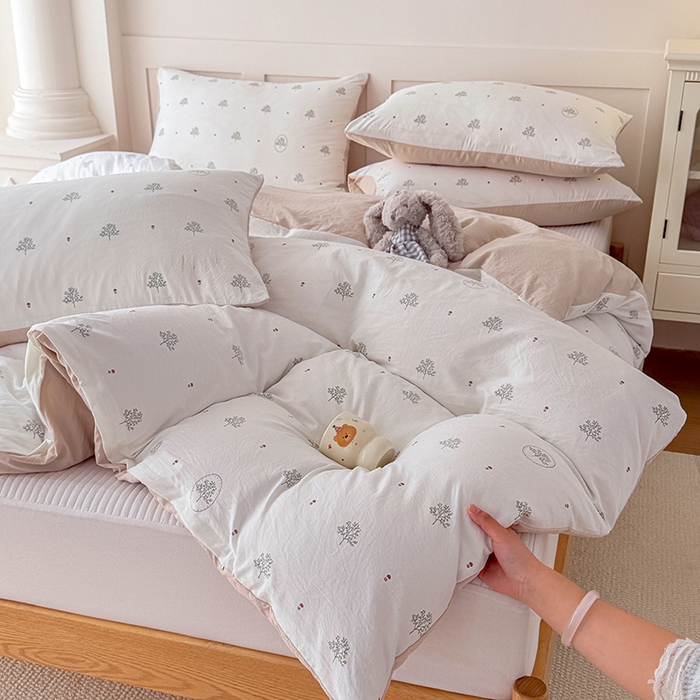 91家纺网 家纺一手货源 找家纺 家贝爱 2026新款云感棉单被套被套单件 相思树