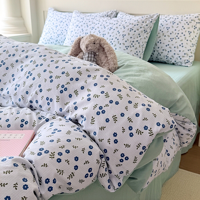 91家纺网 家纺一手货源 找家纺 家贝爱 2026新款云感棉单被套被套单件 淡墨花影