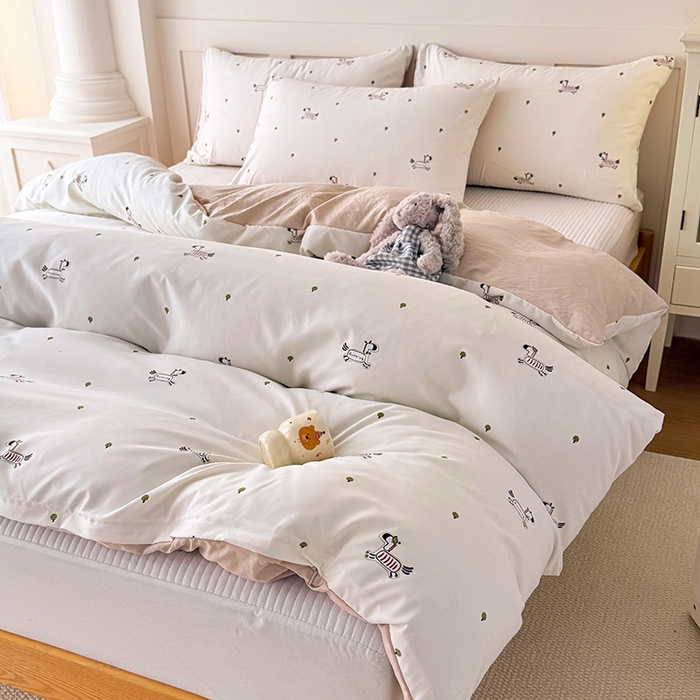 91家纺网 家纺一手货源 找家纺 家贝爱 2026新款云感棉单被套被套单件 小马哒哒