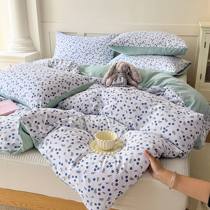 91家纺网 家纺一手货源 找家纺 家贝爱 2026新款云感棉单被套被套单件 淡墨花影