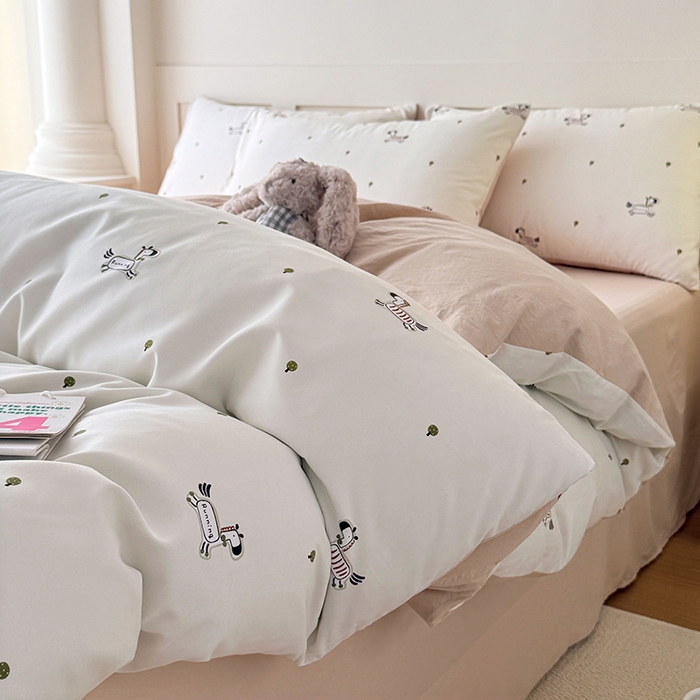 91家纺网 家纺一手货源 找家纺 家贝爱 2026新款云感棉单被套被套单件 小马哒哒