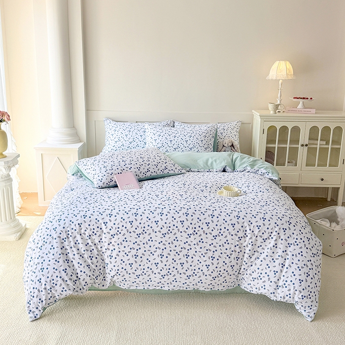 91家纺网 家纺一手货源 找家纺 家贝爱 2026新款云感棉单被套被套单件 淡墨花影