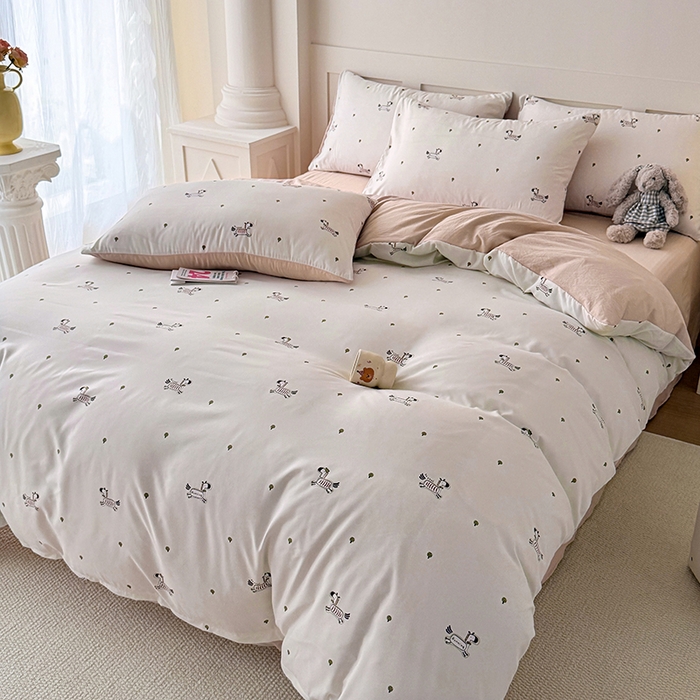 91家纺网 家纺一手货源 找家纺 家贝爱 2026新款云感棉单被套被套单件 小马哒哒