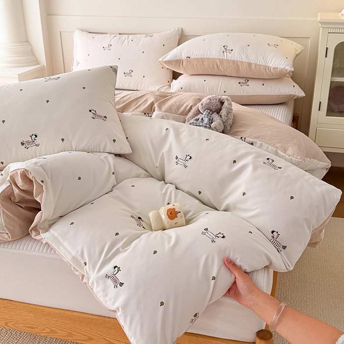 91家纺网 家纺一手货源 找家纺 家贝爱 2026新款云感棉单被套被套单件 小马哒哒