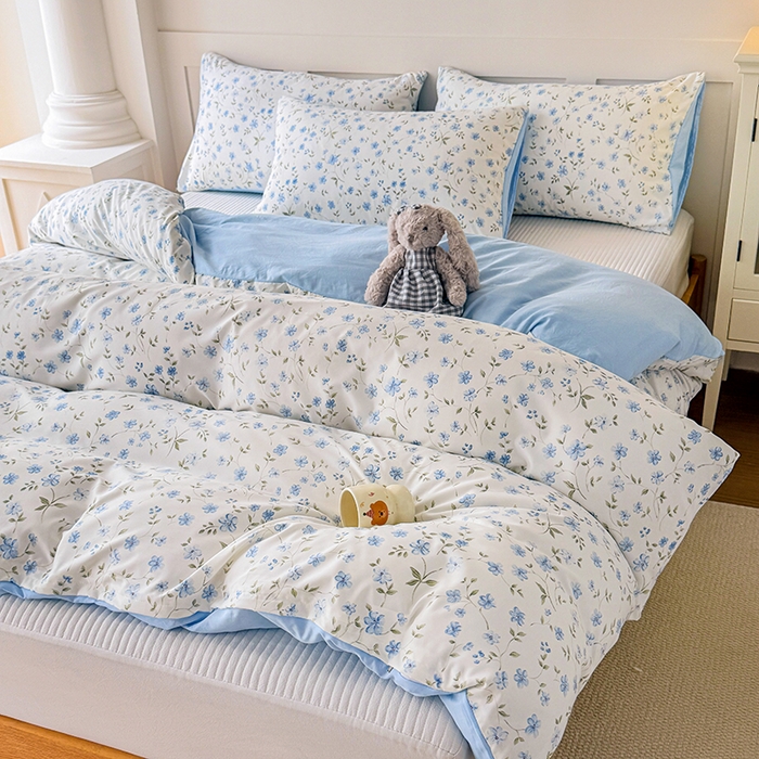 91家纺网 家纺一手货源 找家纺 家贝爱 2026新款云感棉单被套被套单件 小兰花