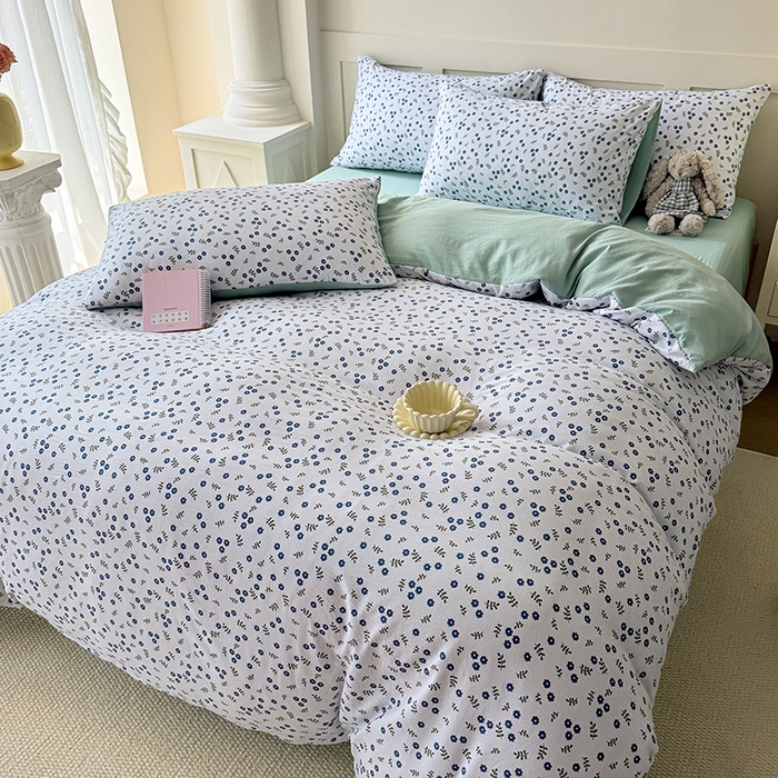 91家纺网 家纺一手货源 找家纺 家贝爱 2026新款云感棉单被套被套单件 淡墨花影