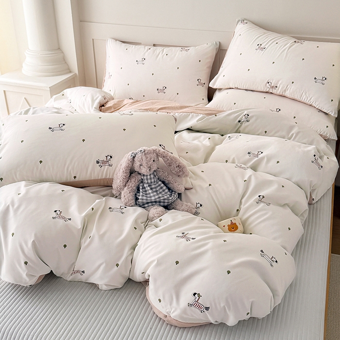 91家纺网 家纺一手货源 找家纺 家贝爱 2026新款云感棉单被套被套单件 小马哒哒