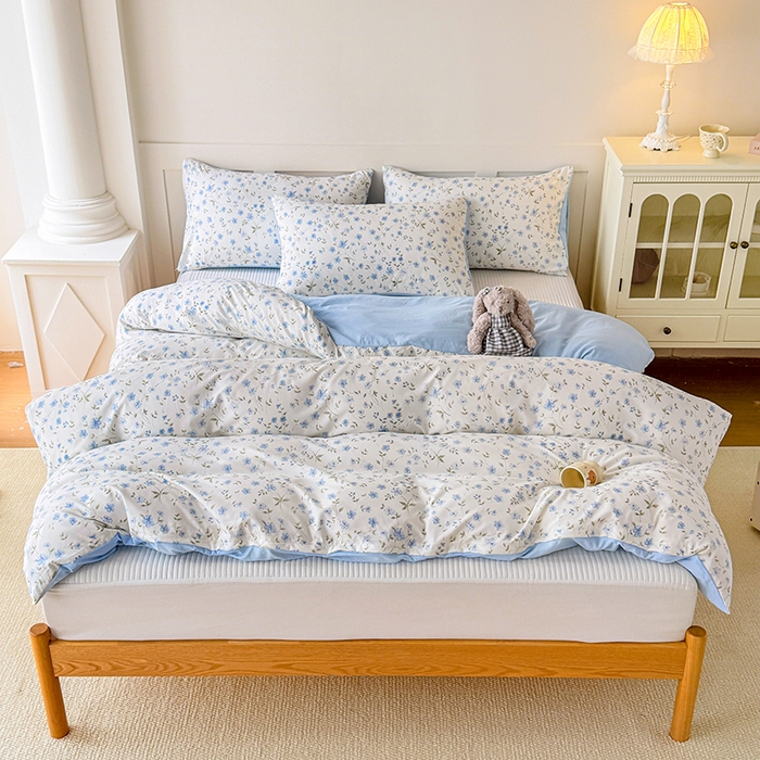 91家纺网 家纺一手货源 找家纺 家贝爱 2026新款云感棉单被套被套单件 小兰花