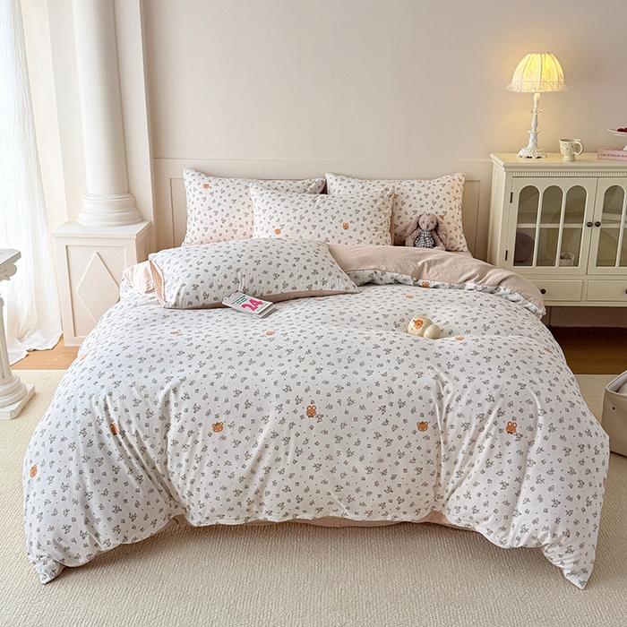 91家纺网 家纺一手货源 找家纺 家贝爱 2026新款云感棉单被套被套单件 花漾童梦