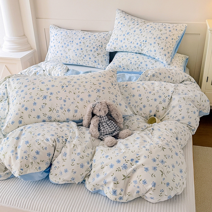 91家纺网 家纺一手货源 找家纺 家贝爱 2026新款云感棉单被套被套单件 小兰花