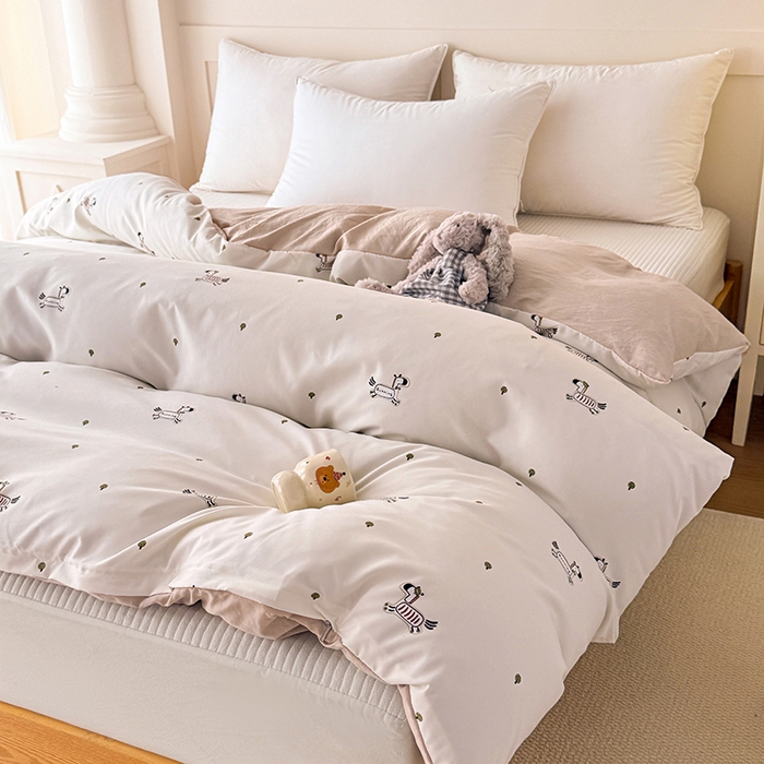 91家纺网 家纺一手货源 找家纺 家贝爱 2026新款云感棉单被套被套单件 小马哒哒