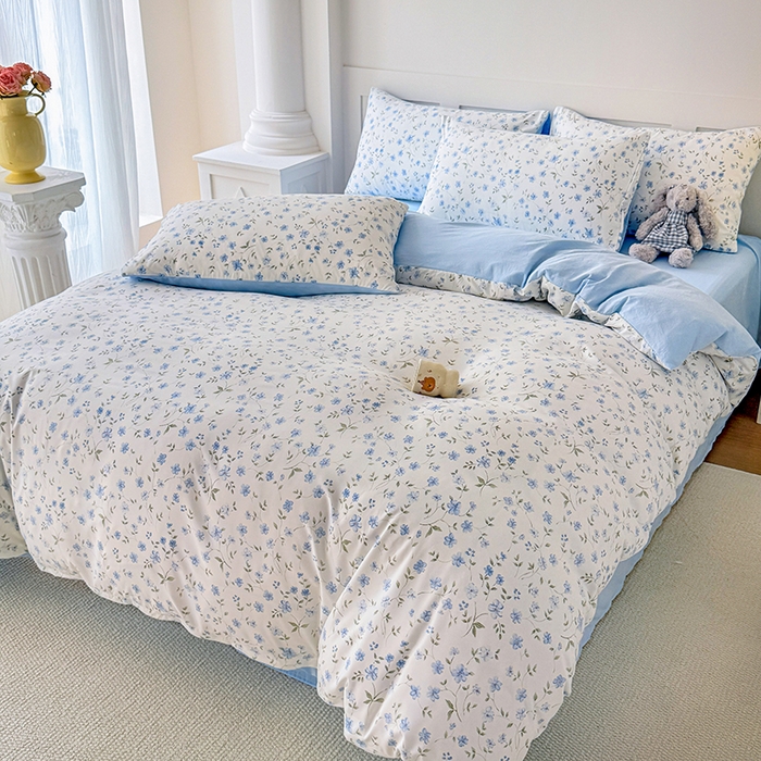 91家纺网 家纺一手货源 找家纺 家贝爱 2026新款云感棉单被套被套单件 小兰花