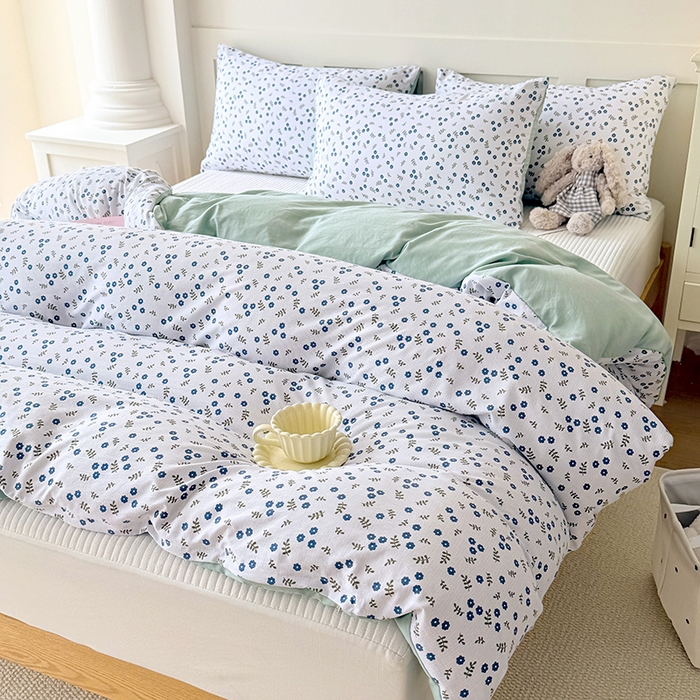 91家纺网 家纺一手货源 找家纺 家贝爱 2026新款云感棉单被套被套单件 淡墨花影