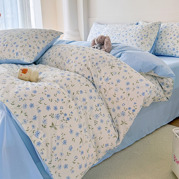 91家纺网 家纺一手货源 找家纺 家贝爱 2026新款云感棉单被套被套单件 小兰花