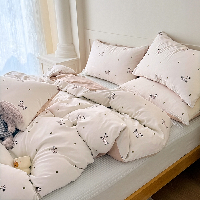 91家纺网 家纺一手货源 找家纺 家贝爱 2026新款云感棉单被套被套单件 小马哒哒