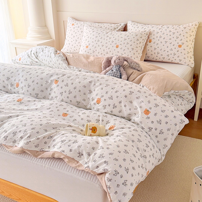 91家纺网 家纺一手货源 找家纺 家贝爱 2026新款云感棉单被套被套单件 花漾童梦