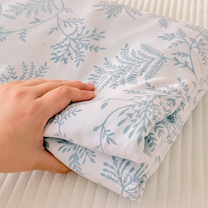 91家纺网 家纺一手货源 找家纺 家贝爱 2026新款云感棉单被套被套单件 叶繁幽兰