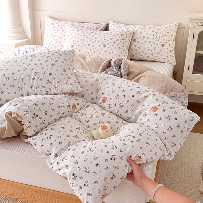 91家纺网 家纺一手货源 找家纺 家贝爱 2026新款云感棉单被套被套单件 花漾童梦