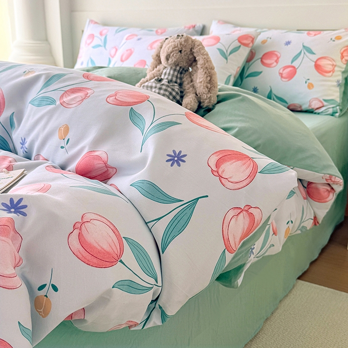 91家纺网 家纺一手货源 找家纺 家贝爱 2026新款云感棉单被套被套单件 郁郁花香