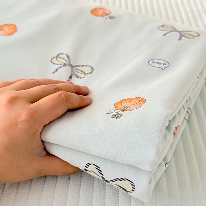 91家纺网 家纺一手货源 找家纺 家贝爱 2026新款云感棉单被套被套单件 南瓜翩翩