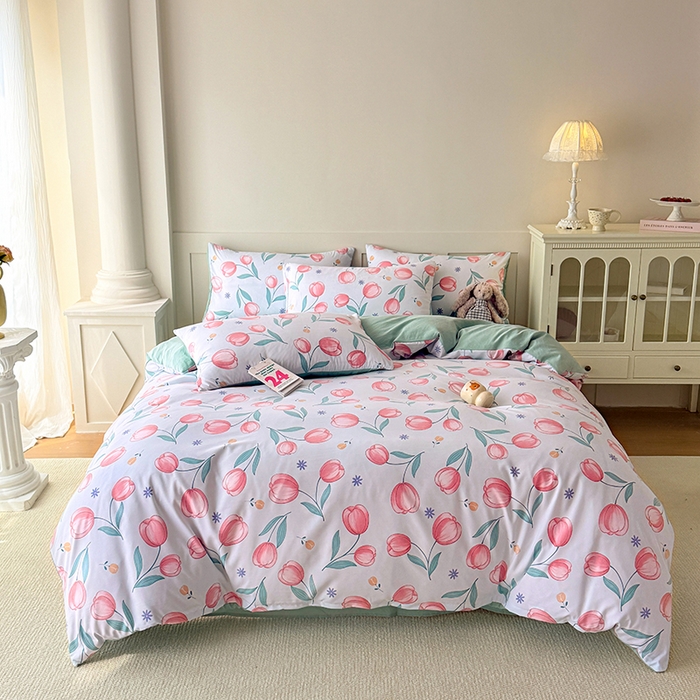 91家纺网 家纺一手货源 找家纺 家贝爱 2026新款云感棉单被套被套单件 郁郁花香