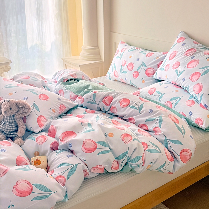 91家纺网 家纺一手货源 找家纺 家贝爱 2026新款云感棉单被套被套单件 郁郁花香