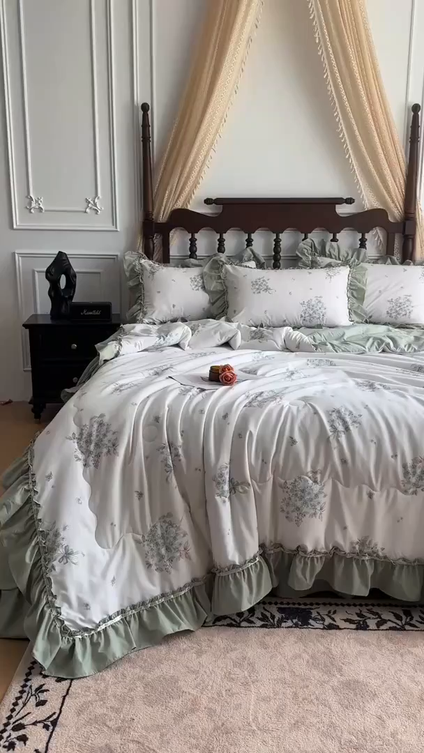 91家纺网 家纺一手货源 找家纺 （总）星光耀 2026新款A类凉感天丝棉夏被床盖四件套