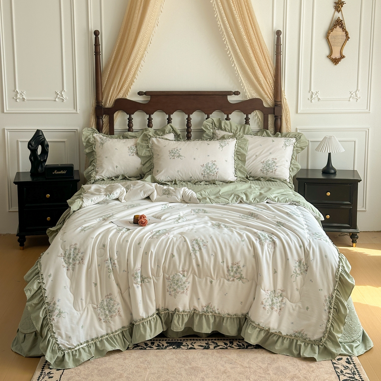 91家纺网 家纺一手货源 找家纺 （总）星光耀 2026新款A类凉感天丝棉夏被床盖四件套