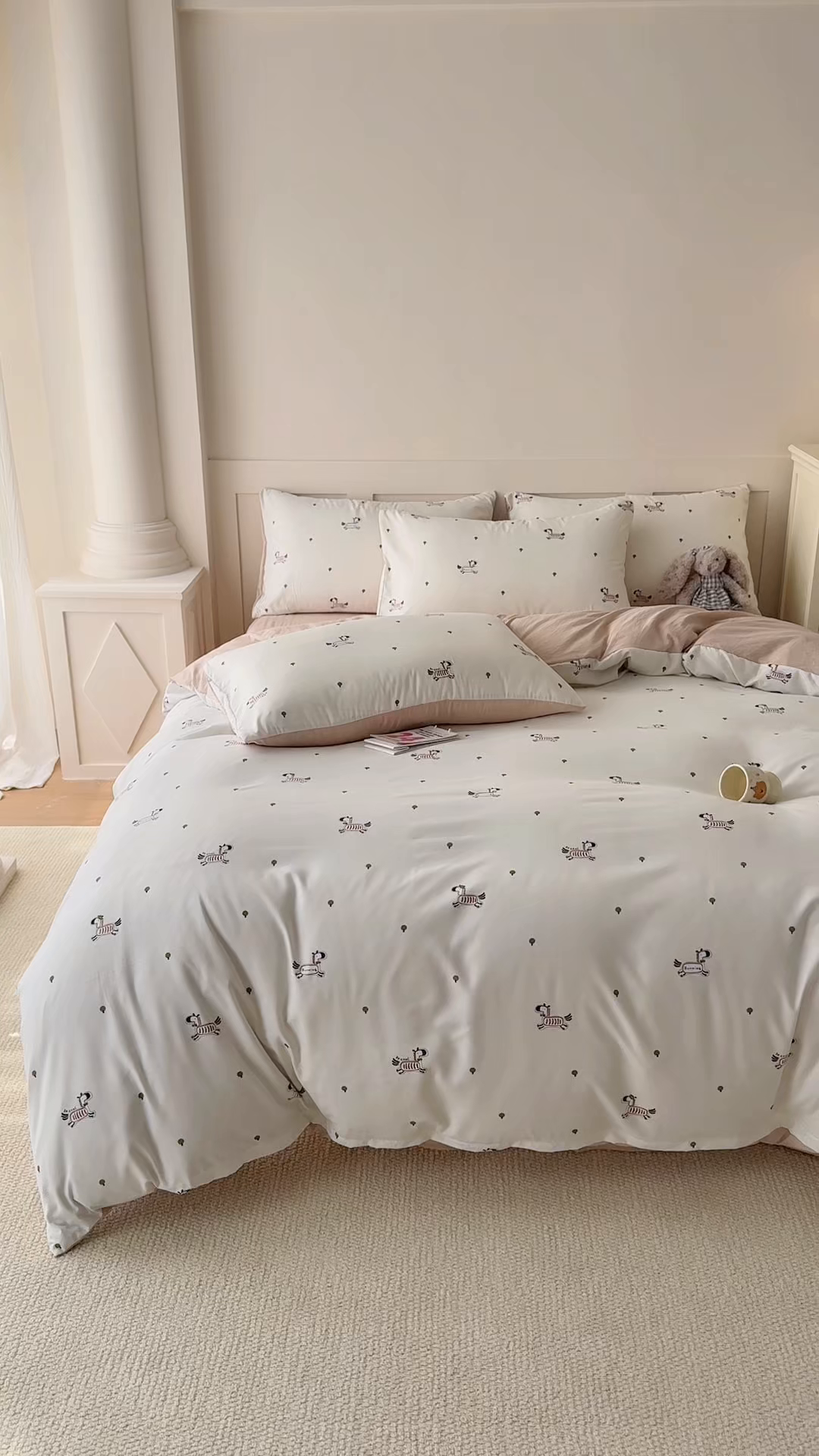 91家纺网 家纺一手货源 找家纺 家贝爱 2026新款云感棉单被套被套单件 小马哒哒