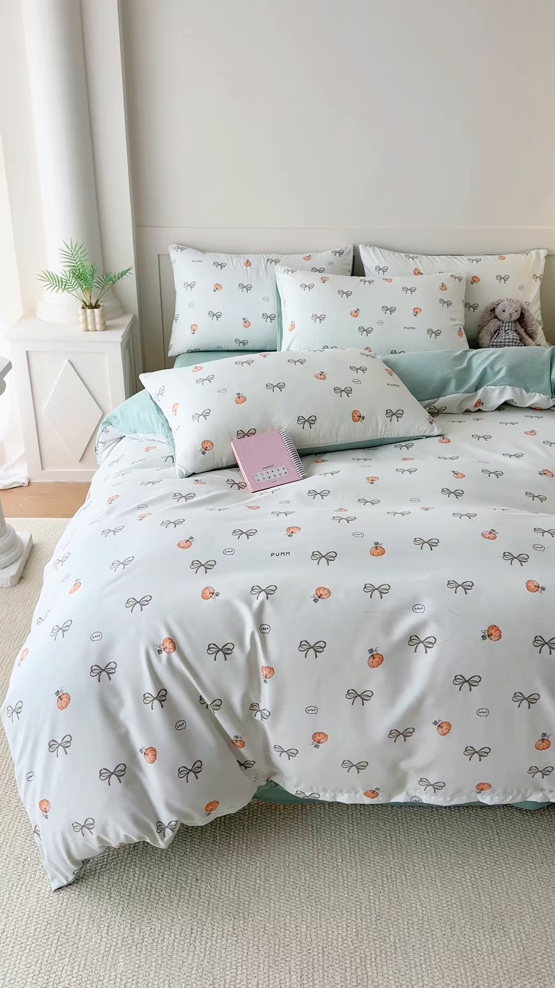 91家纺网 家纺一手货源 找家纺 家贝爱 2026新款云感棉单被套被套单件 南瓜翩翩