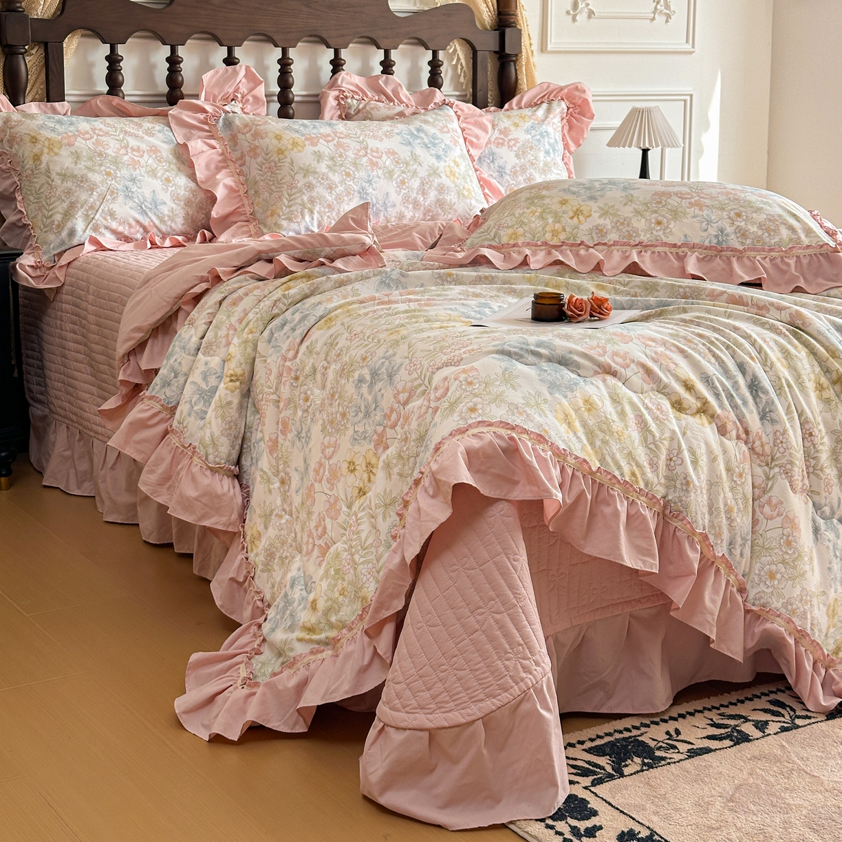 星光耀 2026新款A类凉感天丝棉夏被床盖四件套 初夏