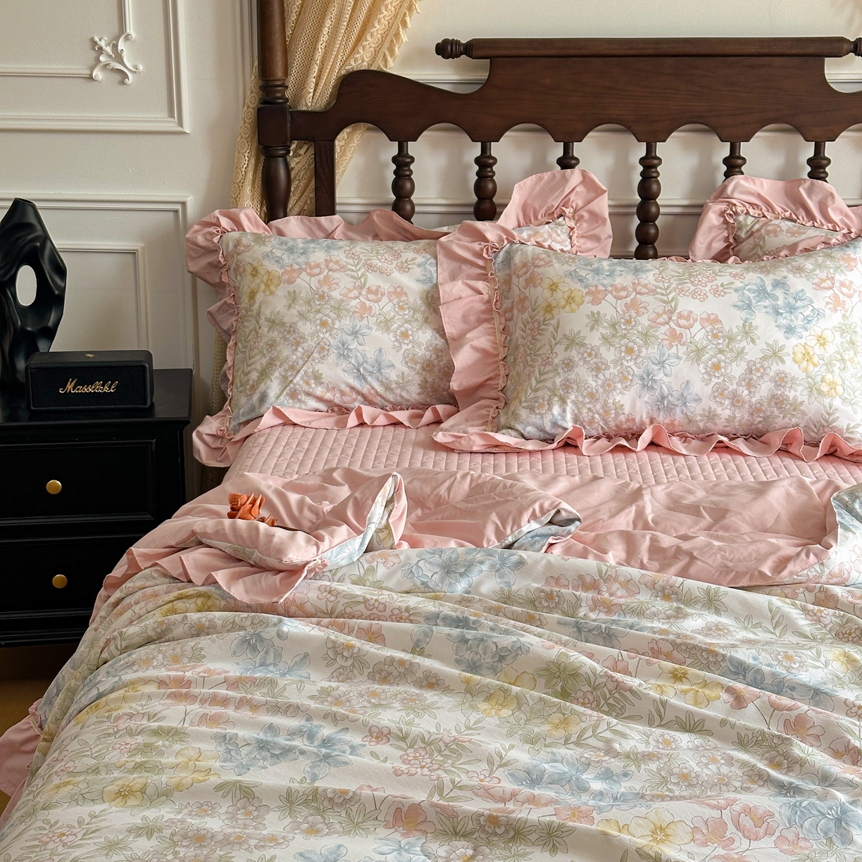 91家纺网 家纺一手货源 找家纺 星光耀 2026新款A类凉感天丝棉夏被床盖四件套 初夏