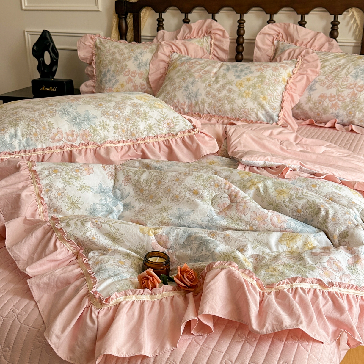 91家纺网 家纺一手货源 找家纺 星光耀 2026新款A类凉感天丝棉夏被床盖四件套 初夏