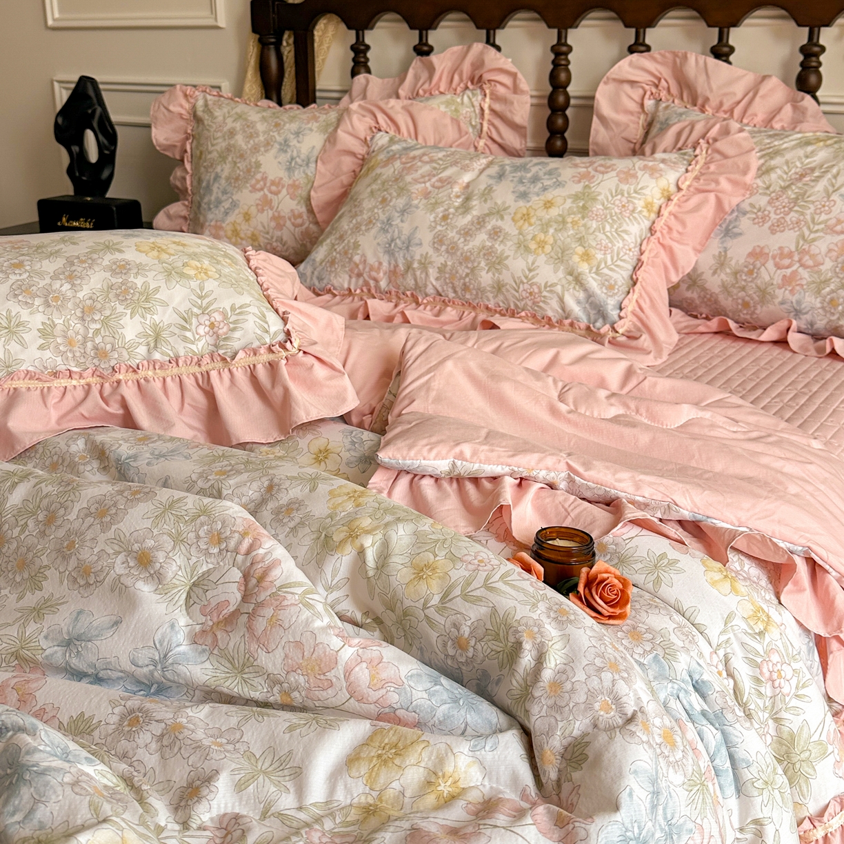 91家纺网 家纺一手货源 找家纺 星光耀 2026新款A类凉感天丝棉夏被床盖四件套 初夏