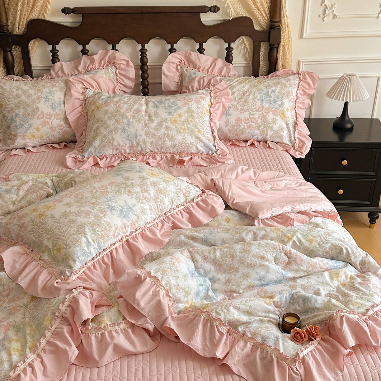 91家纺网 家纺一手货源 找家纺 星光耀 2026新款A类凉感天丝棉夏被床盖四件套 初夏