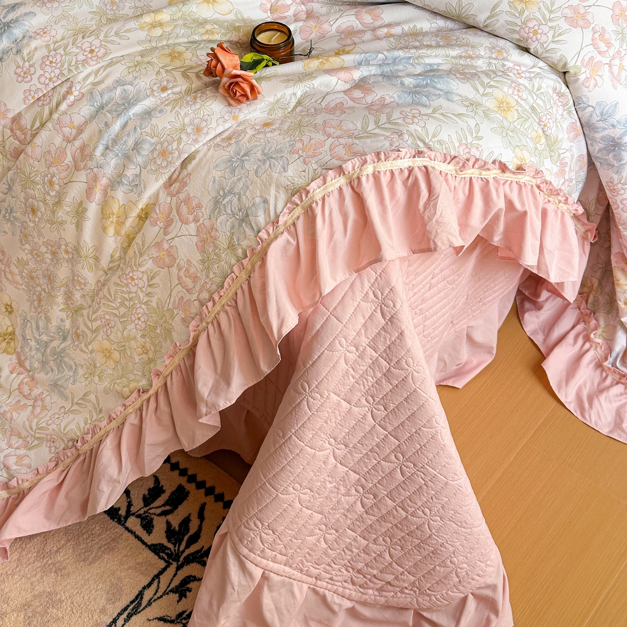 91家纺网 家纺一手货源 找家纺 星光耀 2026新款A类凉感天丝棉夏被床盖四件套 初夏