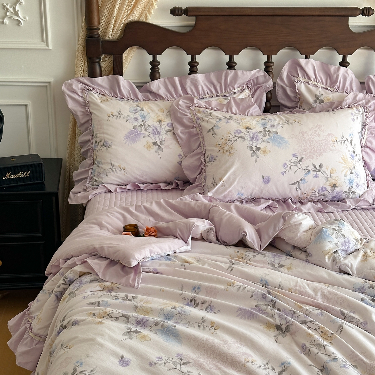 91家纺网 家纺一手货源 找家纺 星光耀 2026新款A类凉感天丝棉夏被床盖四件套 华尔兹