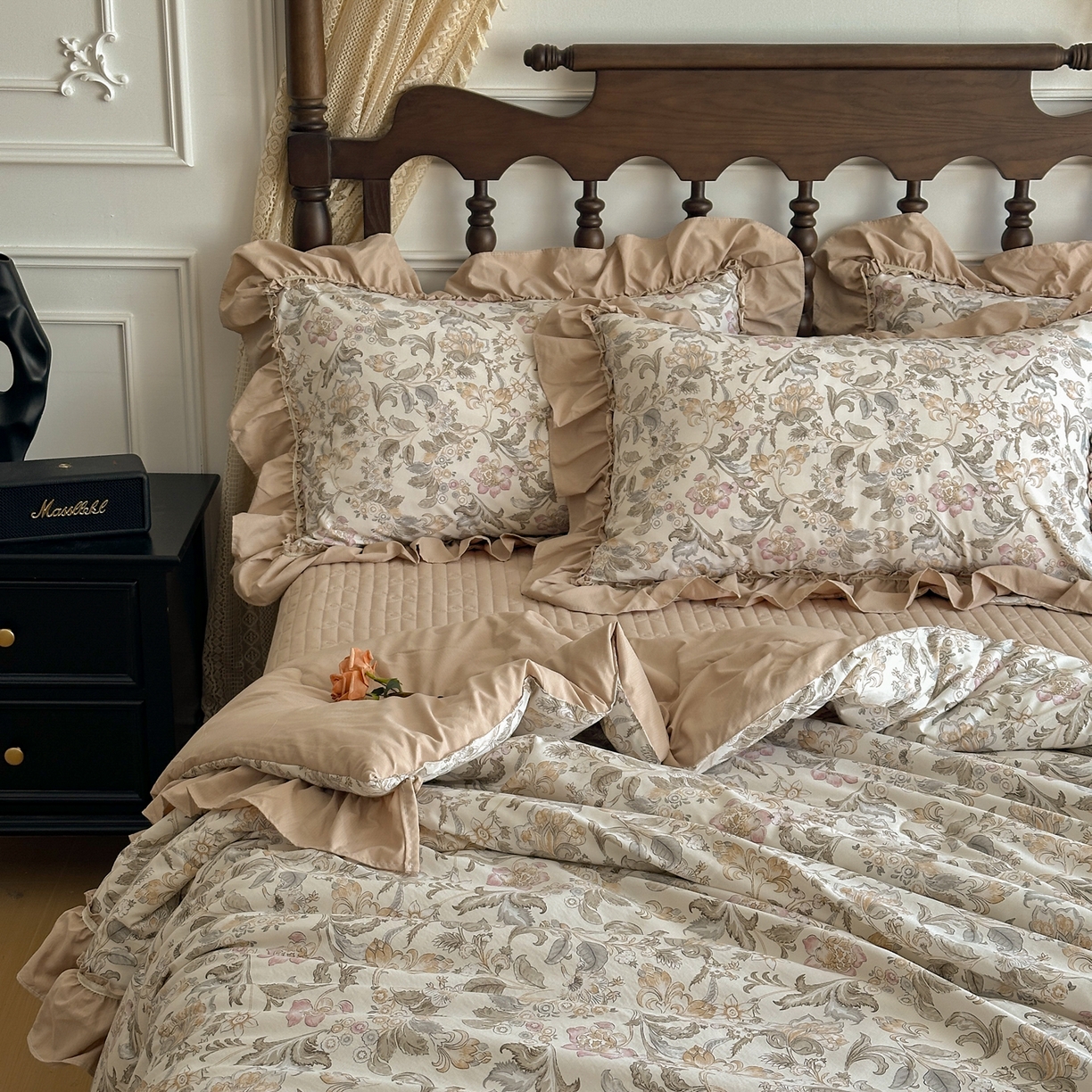 91家纺网 家纺一手货源 找家纺 星光耀 2026新款A类凉感天丝棉夏被床盖四件套 凯西亚