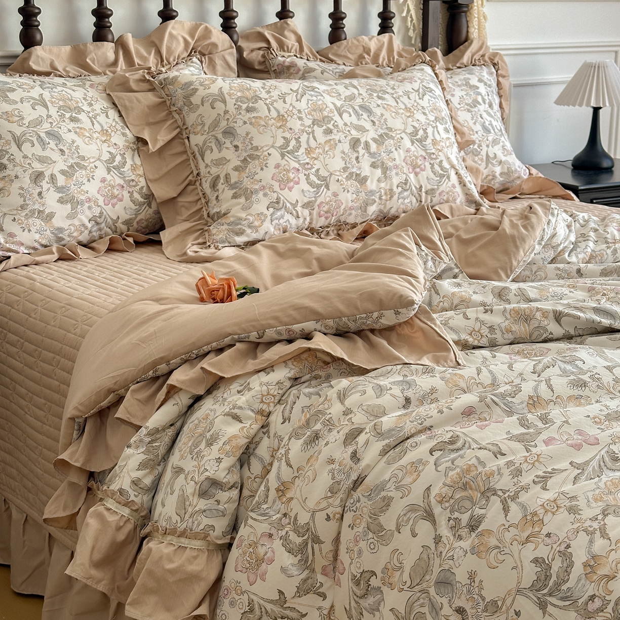 91家纺网 家纺一手货源 找家纺 星光耀 2026新款A类凉感天丝棉夏被床盖四件套 凯西亚