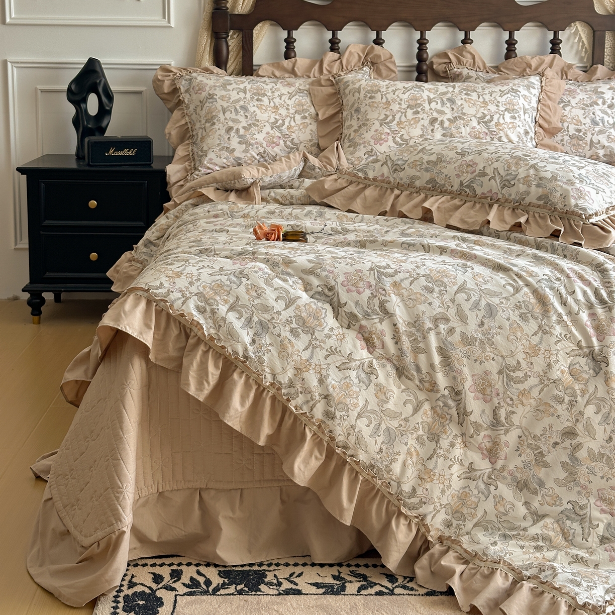 91家纺网 家纺一手货源 找家纺 星光耀 2026新款A类凉感天丝棉夏被床盖四件套 凯西亚