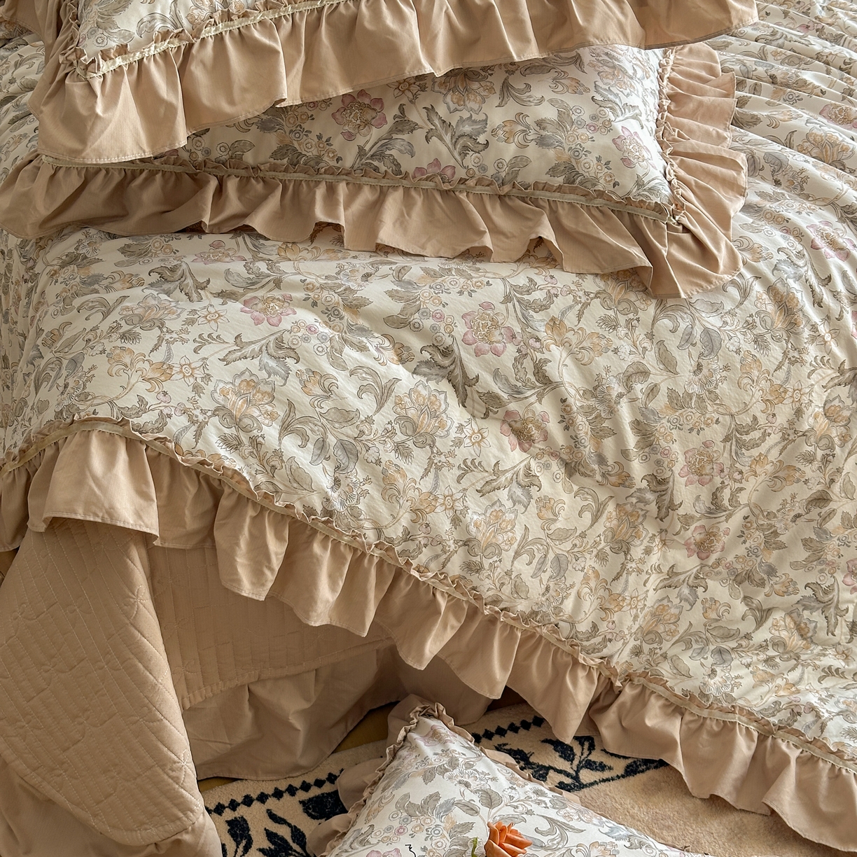 91家纺网 家纺一手货源 找家纺 星光耀 2026新款A类凉感天丝棉夏被床盖四件套 凯西亚