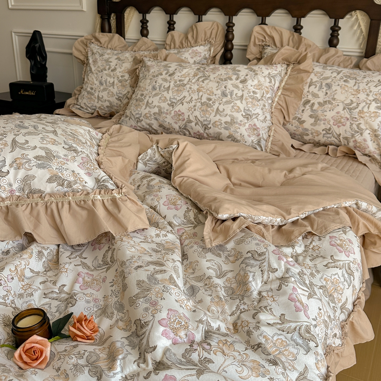 91家纺网 家纺一手货源 找家纺 星光耀 2026新款A类凉感天丝棉夏被床盖四件套 凯西亚