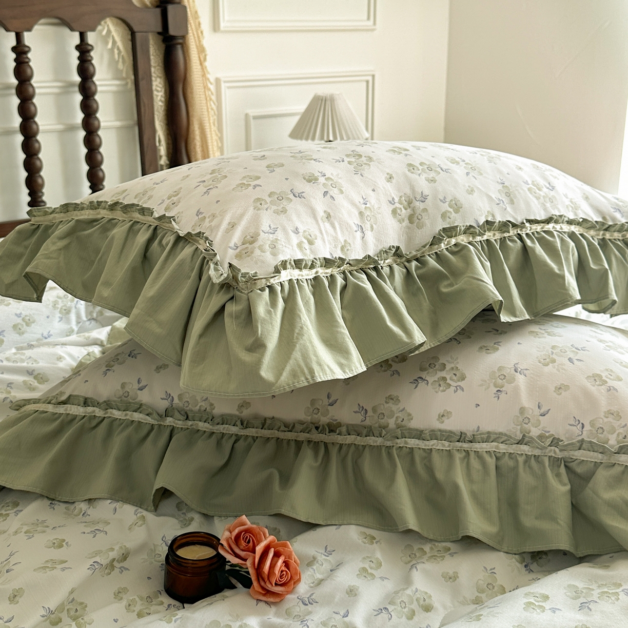 91家纺网 家纺一手货源 找家纺 星光耀 2026新款A类凉感天丝棉夏被床盖四件套 绿萝