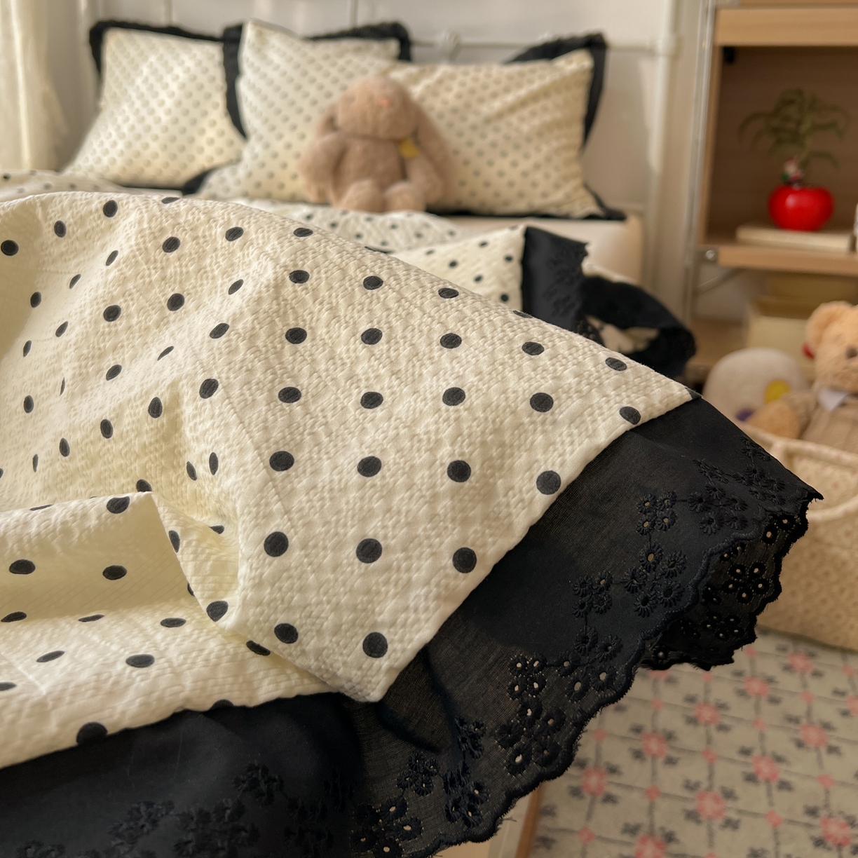 91家纺网 家纺一手货源 找家纺 （总）欣宜家纺 2026新款A类全棉花边泡芙棉夏被夏凉被