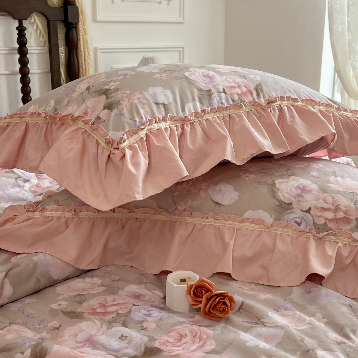 91家纺网 家纺一手货源 找家纺 星光耀 2026新款A类凉感天丝棉夏被床盖四件套 莫奈花园